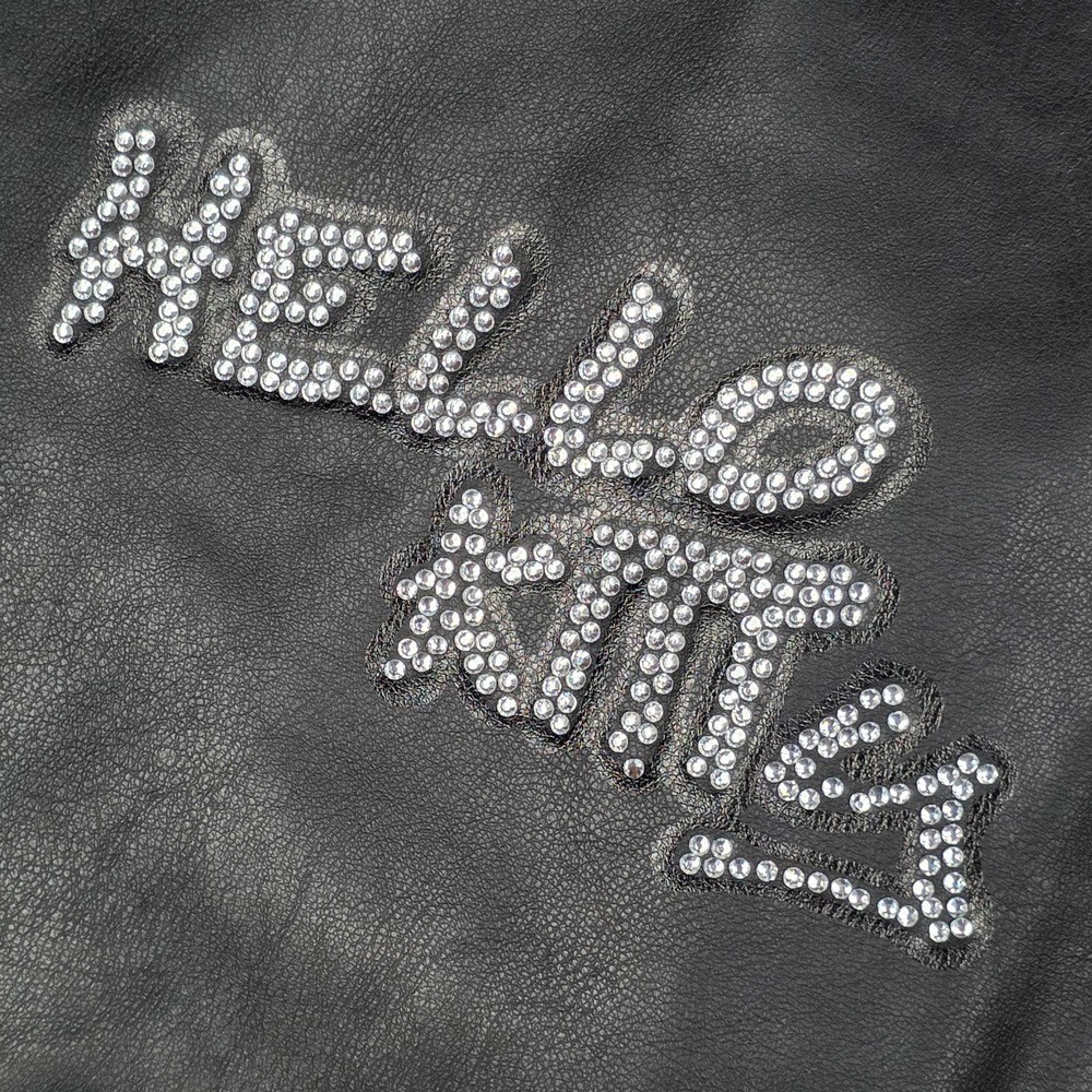 FOREVER 21 Hello kitty Black Rhinestone Bomber Jacket. Size Medium NWOT - Picture 12 of 16